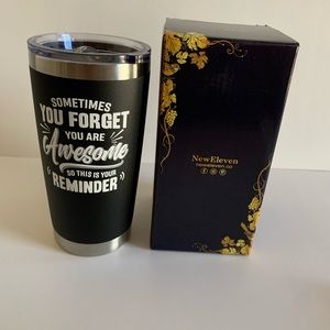 New Eleven Hot / Cold Tumbler Stainless Steele BPA Free Double Wall New in Box